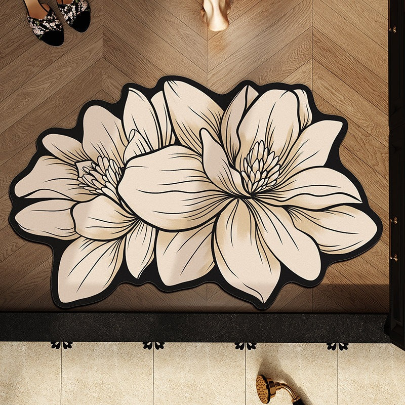 Floral-Shaped Decorative Bath Mat