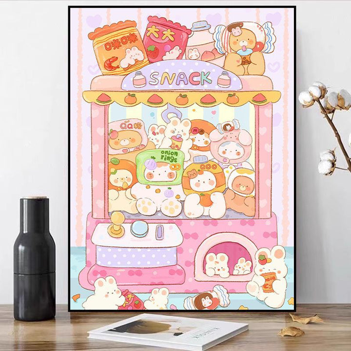 Whimsical Food-Themed Canvas Art Print Stornfield