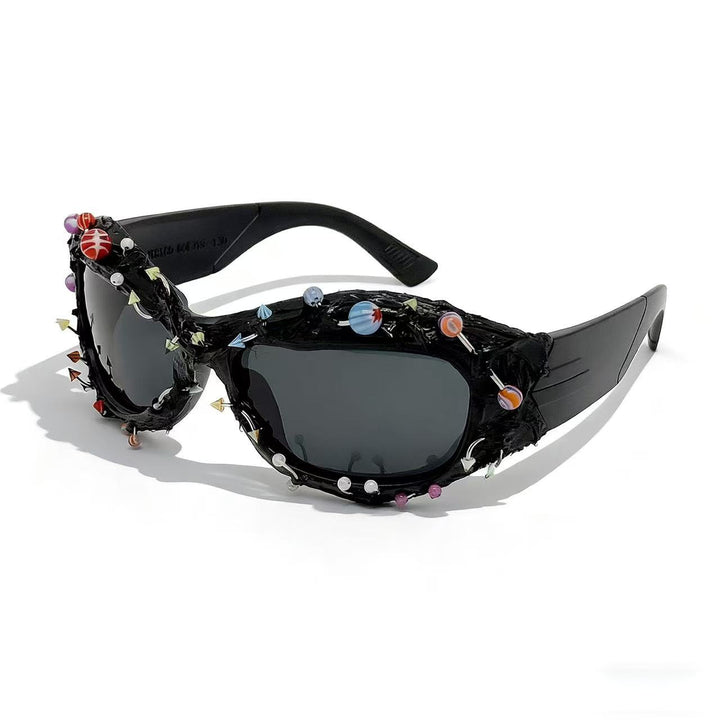Ladies sunglasses with creative decor and distinctive frame Stornfield