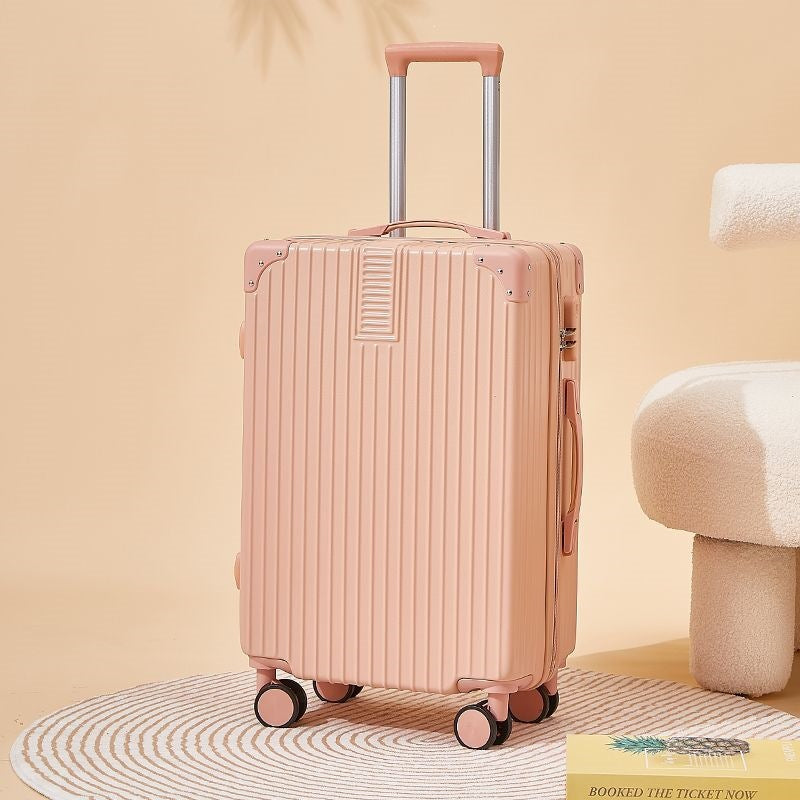 Hard-shell suitcase with double safety lock and flexible interior Stornfield