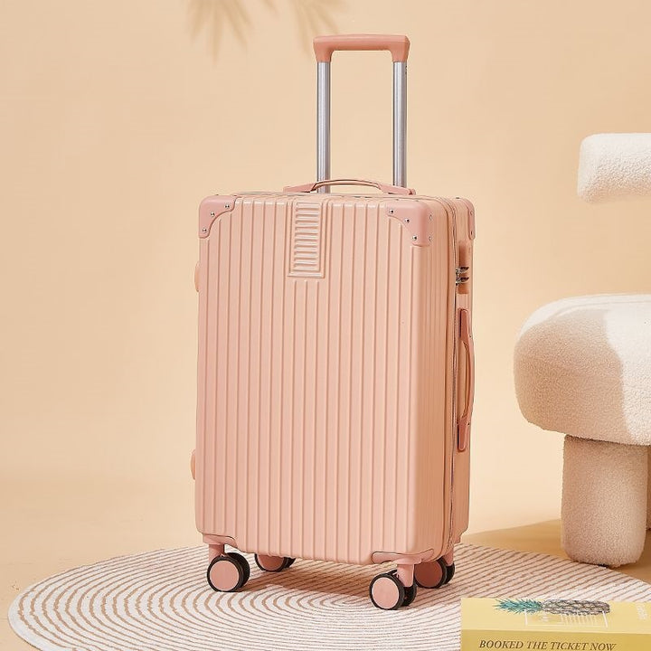 Hard-shell suitcase with double safety lock and flexible interior Stornfield