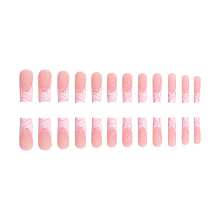 Long Press-On Nail Art Set with Heart Design Stornfield