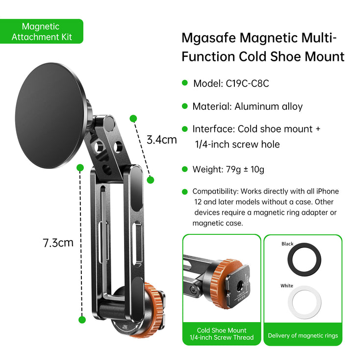 Unisex Magnetic Multi-Purpose Camera Shoe Mount Stornfield