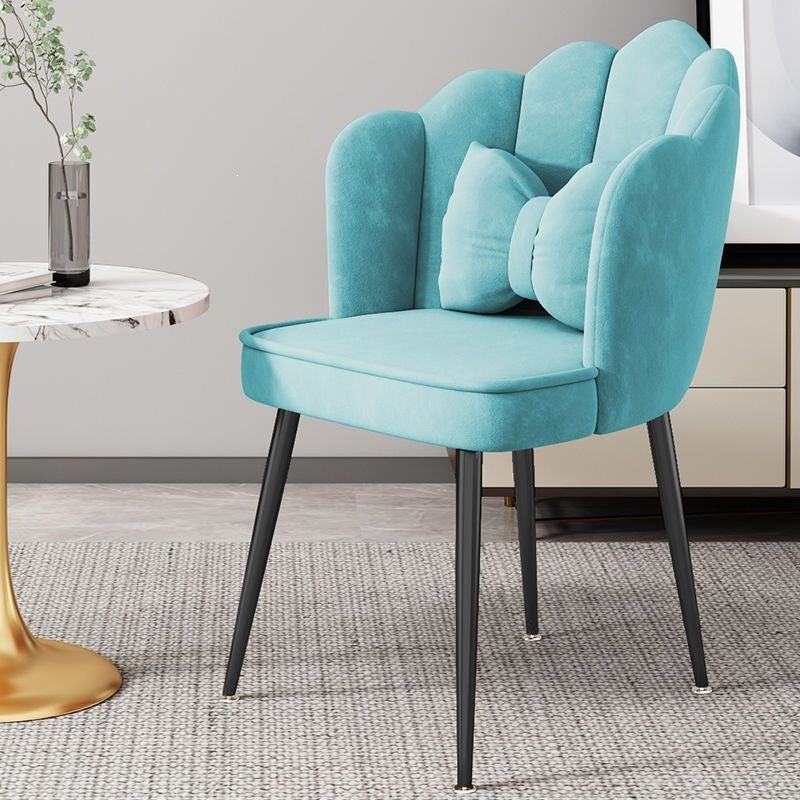 Modern Accent Chair with Gold Legs Stornfield