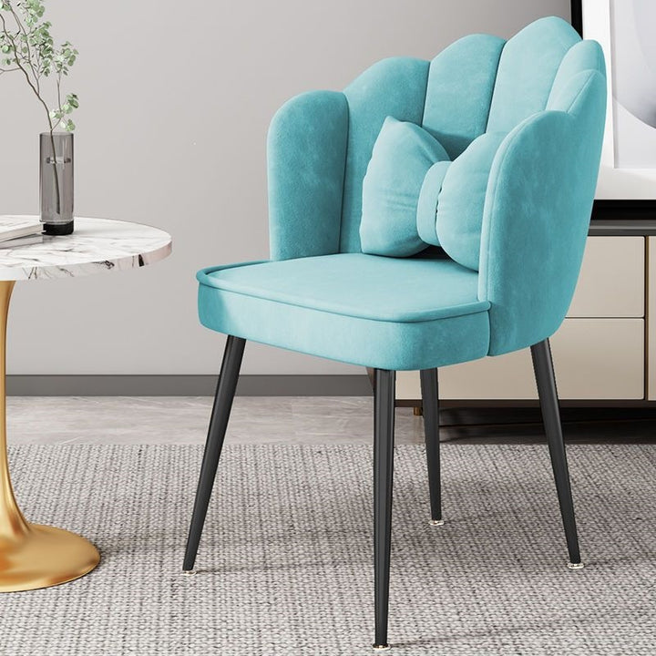 Modern Accent Chair with Gold Legs Stornfield