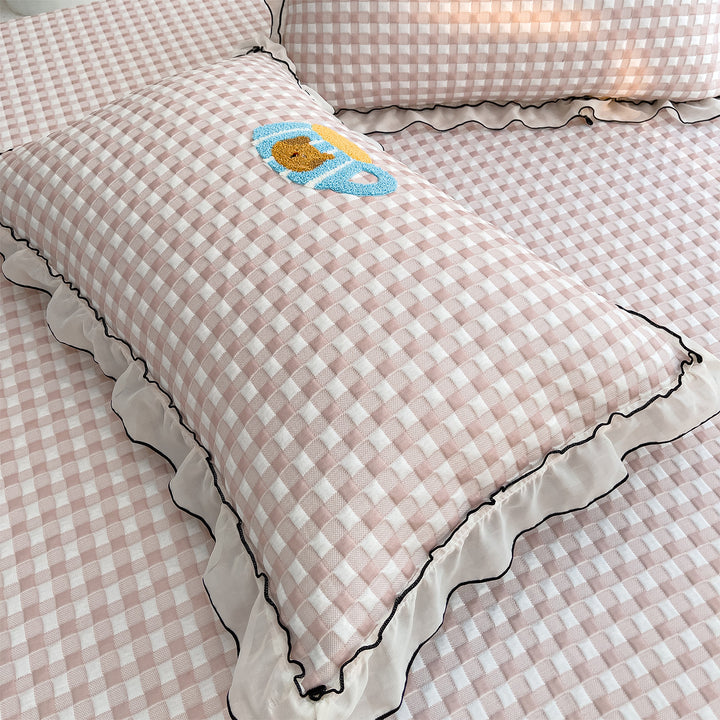 Women's cuddly blanket with playful panda motif and high-quality cotton surface Stornfield