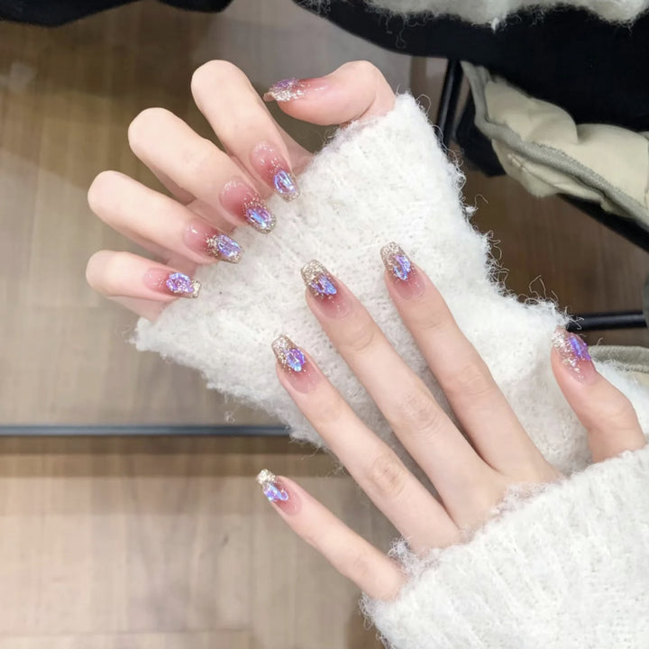 Glitter Ombre Nail Set Stornfield