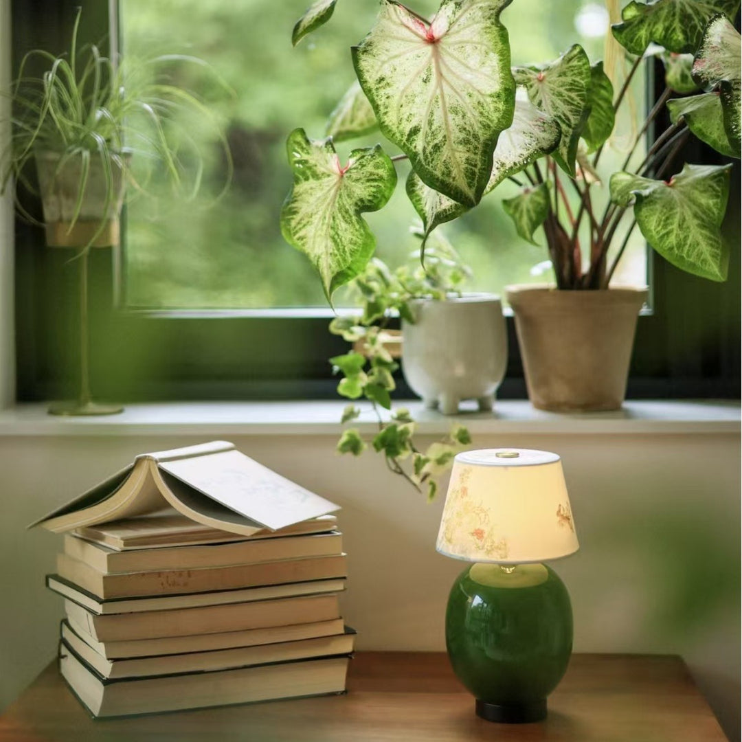 Floral Patterned Table Lamp