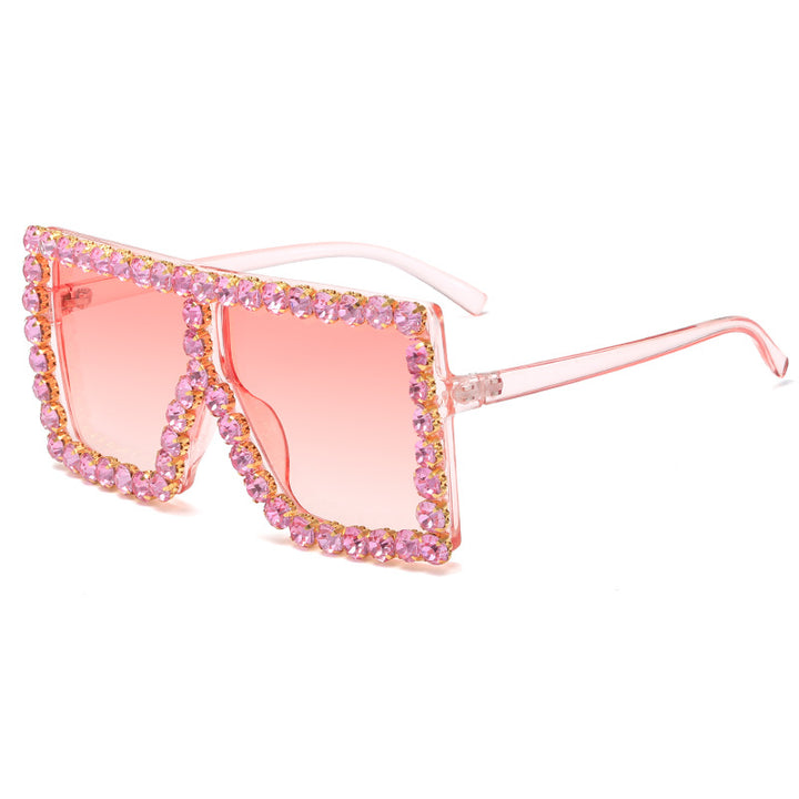 Women's striking square sunglasses with sparkling appliques Stornfield