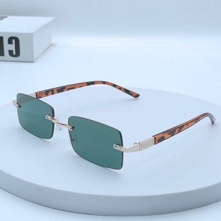 Women's fashionable rectangular sunglasses with unique design feature Stornfield