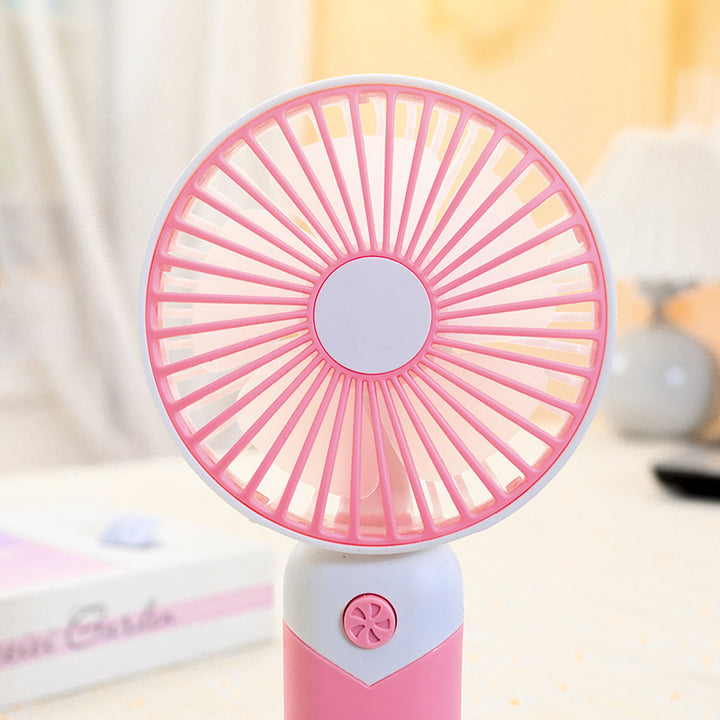 Women Portable Hand Fan with Flexible Stand and Powerful Battery Stornfield