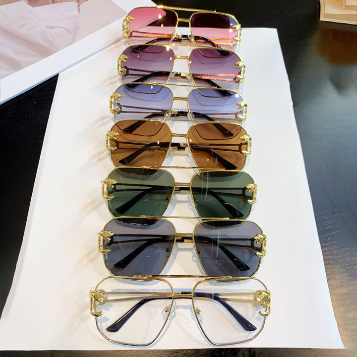 Ladies square sunglasses with luxurious metal frame Stornfield