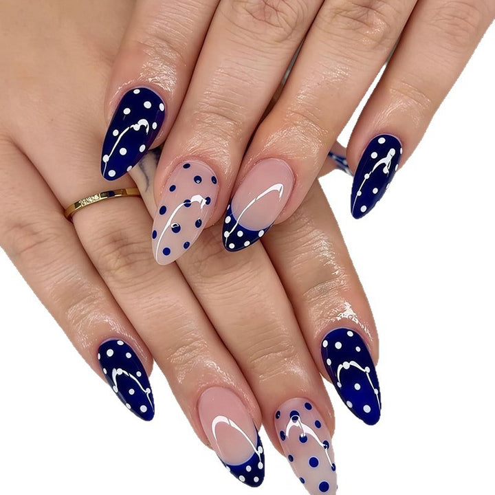 Elegant Patterned Acrylic Nail Art Enhancements Stornfield