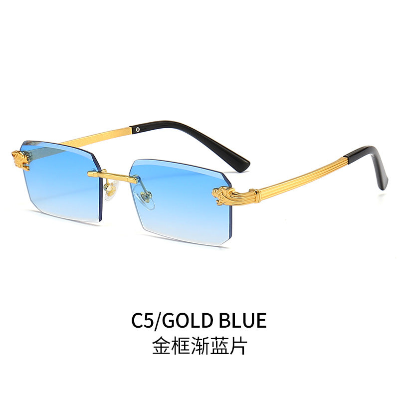 Ladies Fashion Sunglasses with Faceted Frame and Luxurious Accents Stornfield