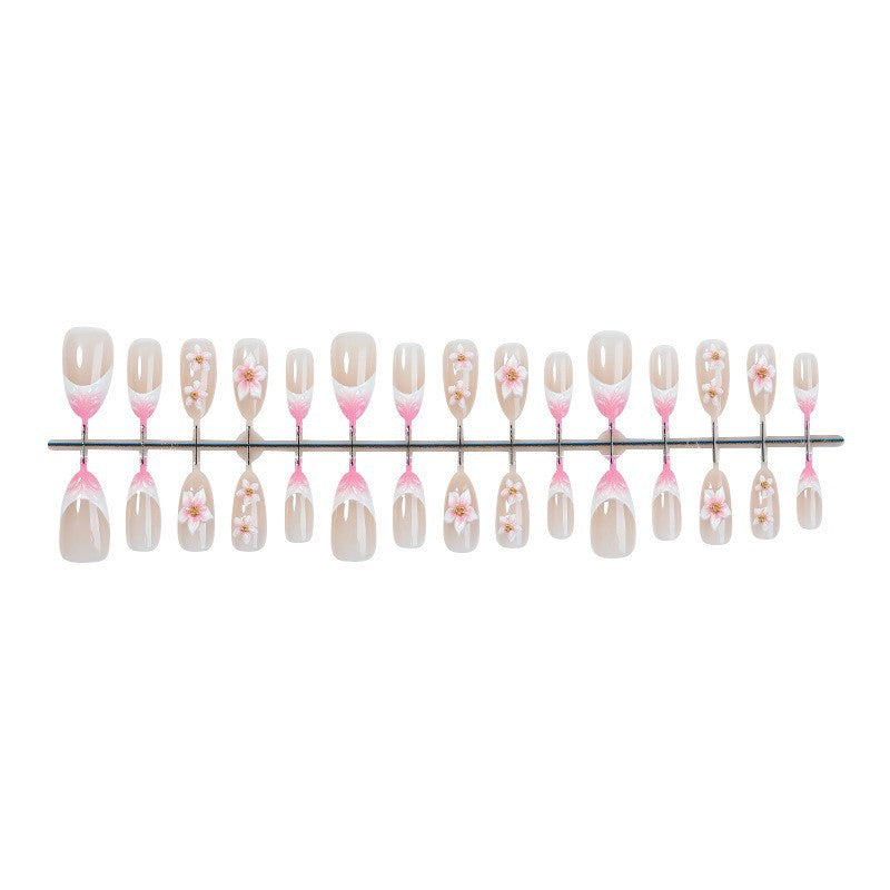 Floral-Themed Press-On Nail Set