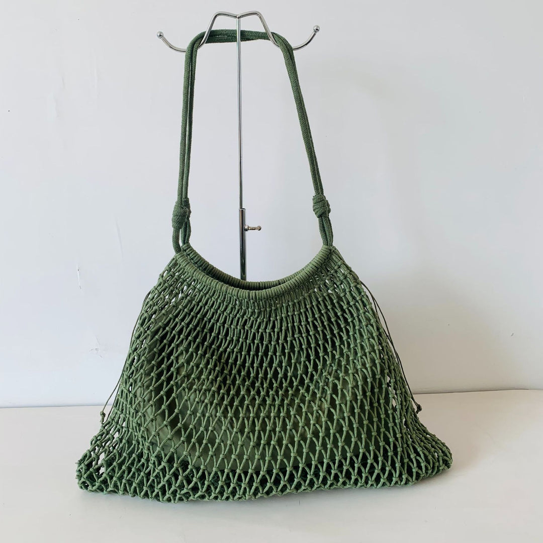 Mesh Beach Tote with Adjustable Drawstring Stornfield