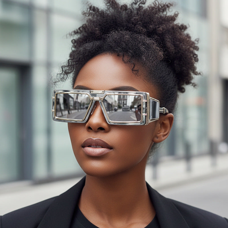 Women Geometric Oversized Sunglasses with Luxurious Frame Stornfield