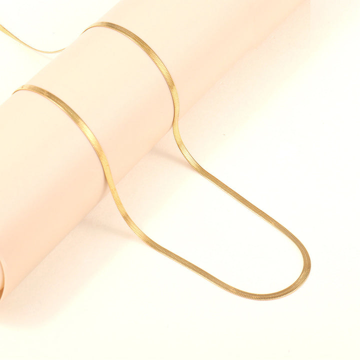 Sleek Slim Silver Chain Necklace Stornfield