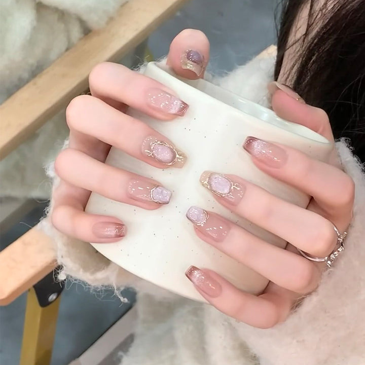 Decorative Press-On Nail Art Set Stornfield