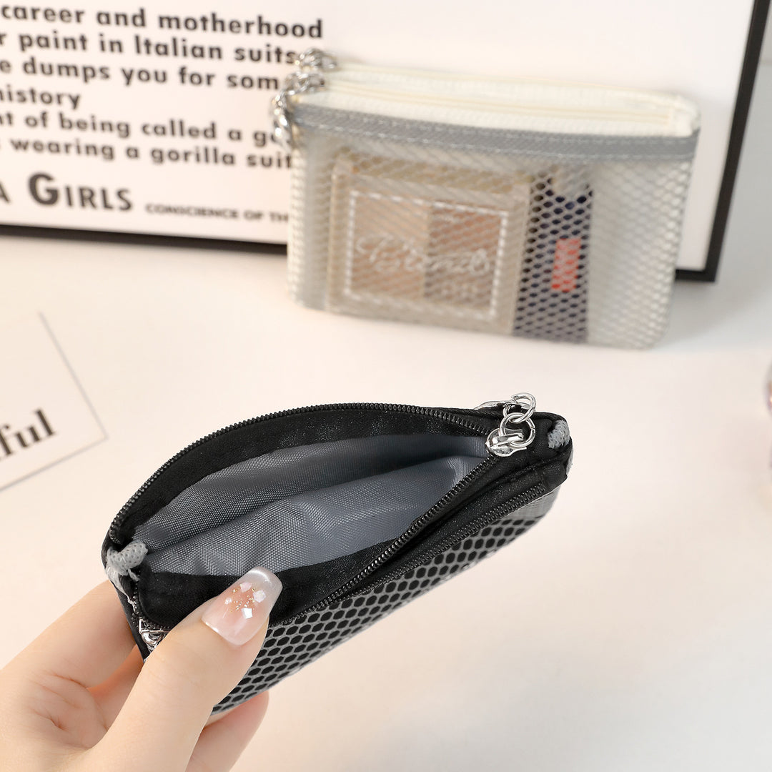 Stylish Mesh Zip Pouch