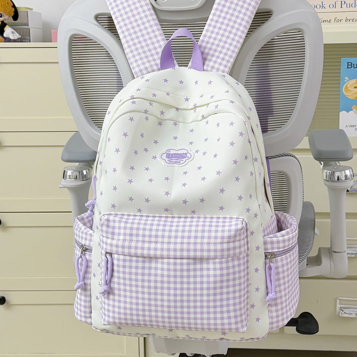 Fun Sparkly Star-Embellished School Backpack Stornfield