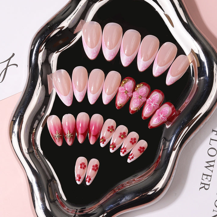 Premium Artistic Press-On Nail Collection Stornfield