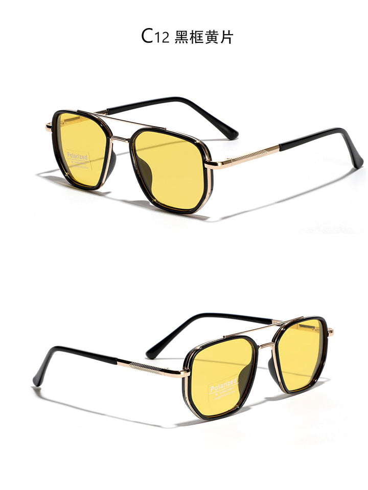 Women's Square Sunglasses with Polarized Lenses and Elegant Metal Frame Stornfield
