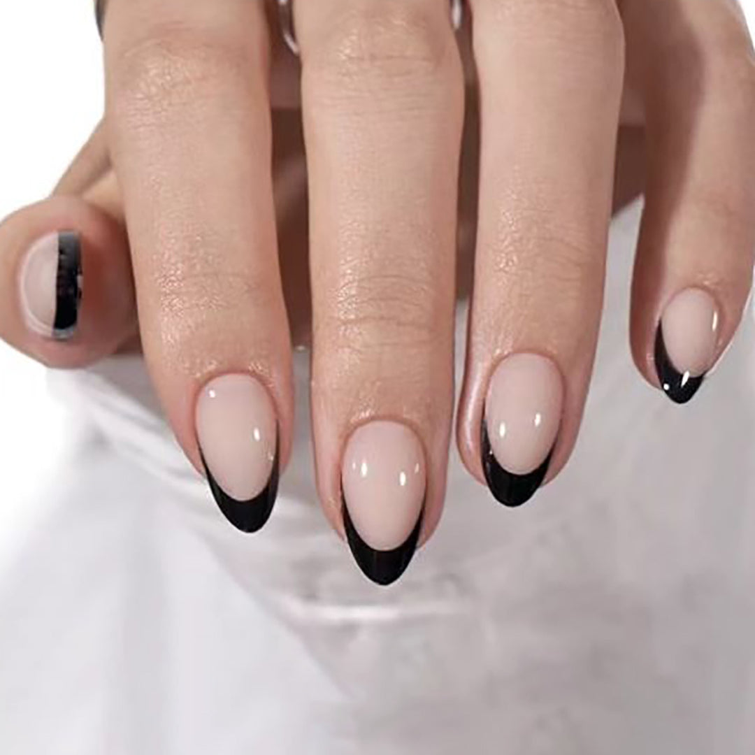 Elegant French Tip Nail Art Extensions Stornfield