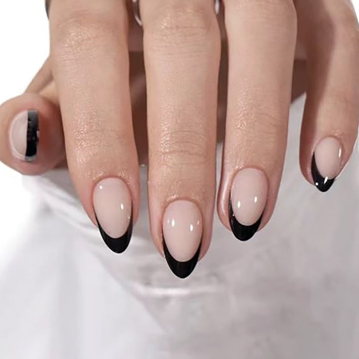 Elegant French Tip Nail Art Extensions Stornfield