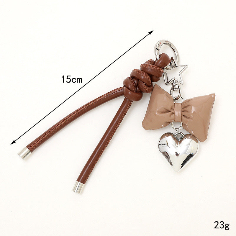 Fashionable Bow and Heart Keychain Stornfield