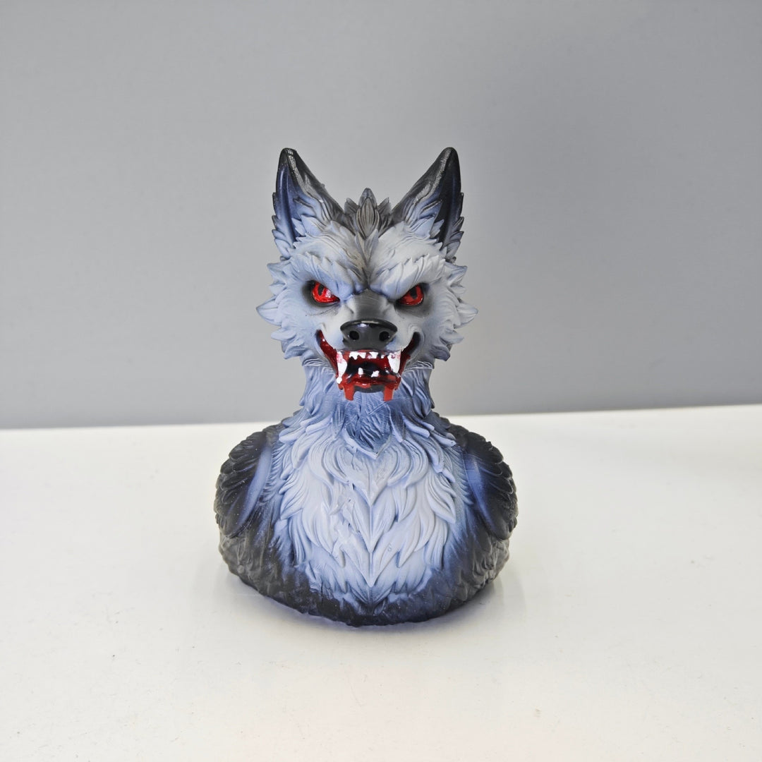 Creepy rubber duck with wolf design Stornfield