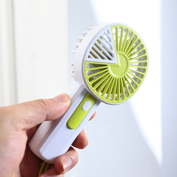 Ladies Portable Handheld Fan with USB Connection and Safety Net Stornfield
