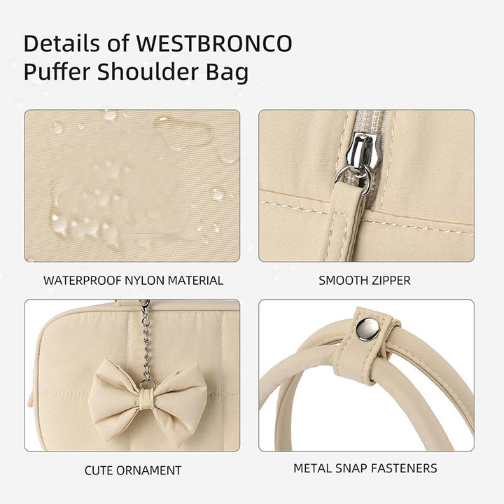 Fashionable shoulder bag with sophisticated design and bow trim Stornfield