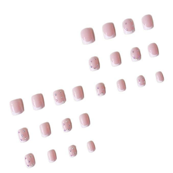 Sparkling French Tip Nail Art Enhancements Stornfield