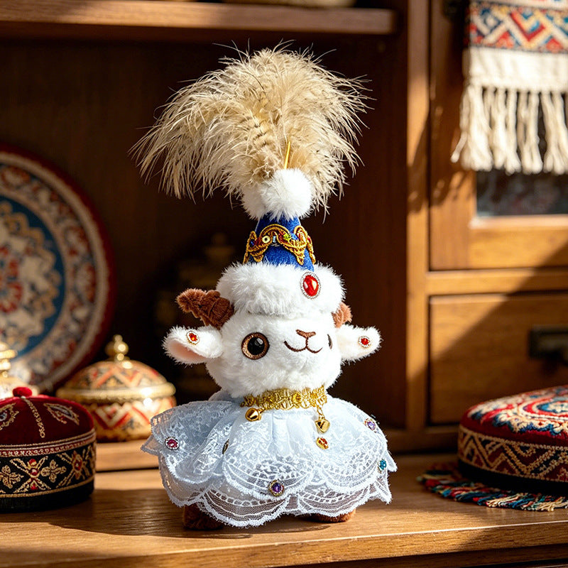 Jewel-Embellished Plush Lamb Collectible Stornfield