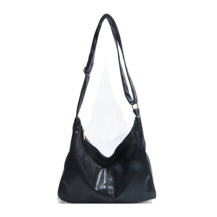 Versatile Structured Leather Shoulder Bag