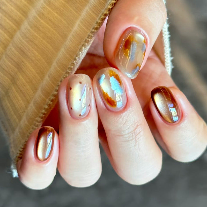 Artistic Nail Art Set with Glossy Metallic Finish Stornfield