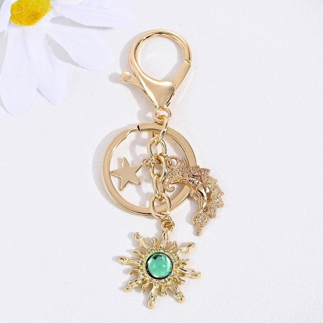 Keychain with Sparkling Sun Motif Stornfield