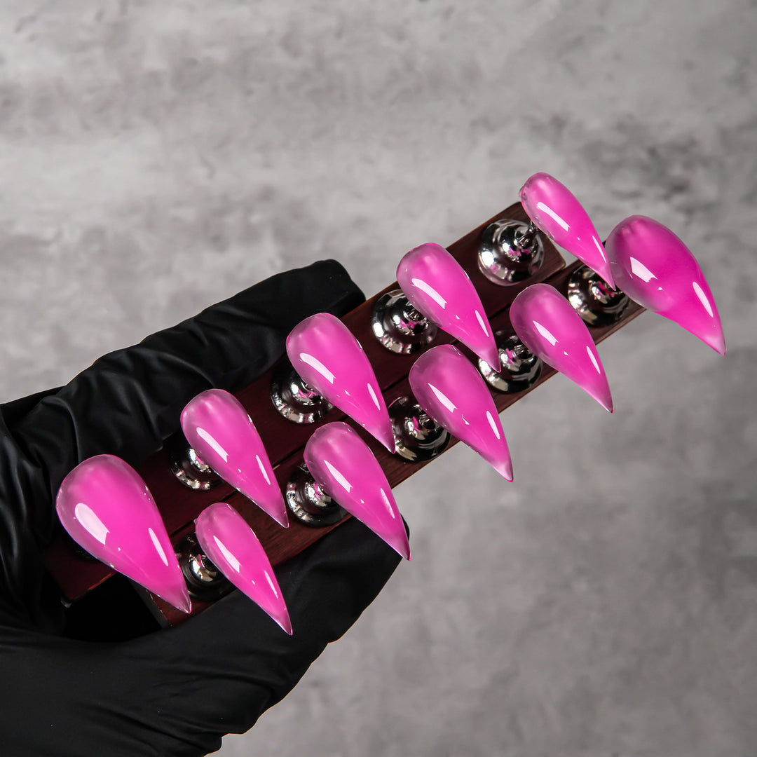 Stiletto Press-On Nail Set with Glossy Finish