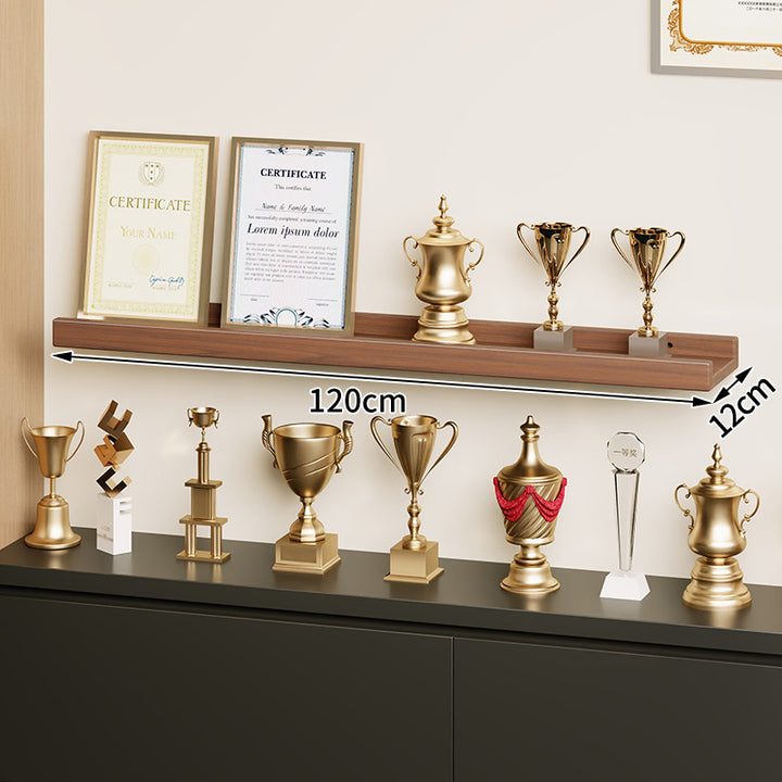 Wall-Mounted Floating Display Shelf Lacquered High-Gloss MDF