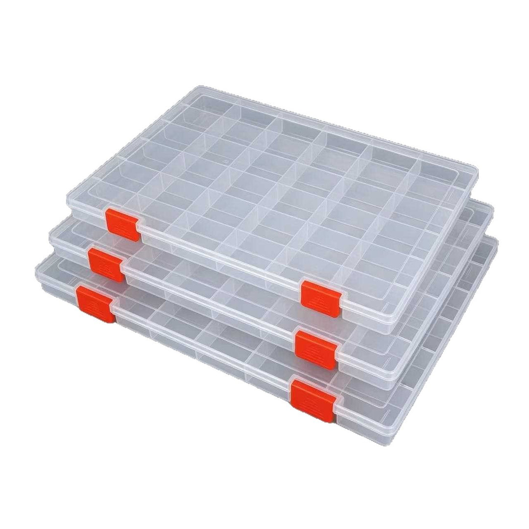 Transparent Multi-Grid Craft Organizer Stornfield