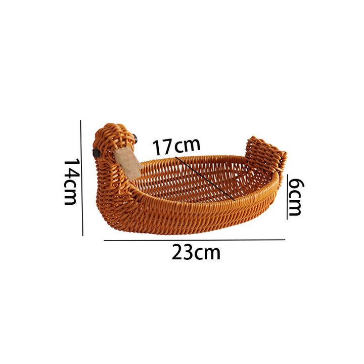 Decorative Woven Duck-Shaped Basket Stornfield