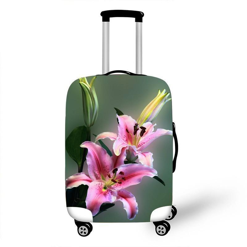 Women's hardshell travel suitcase with floral design Stornfield