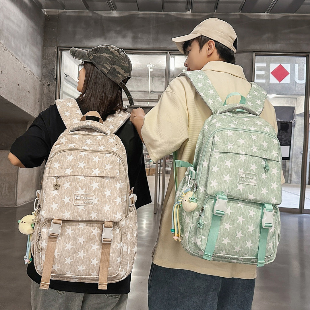 Stylish Star-Embellished Casual Backpack Stornfield