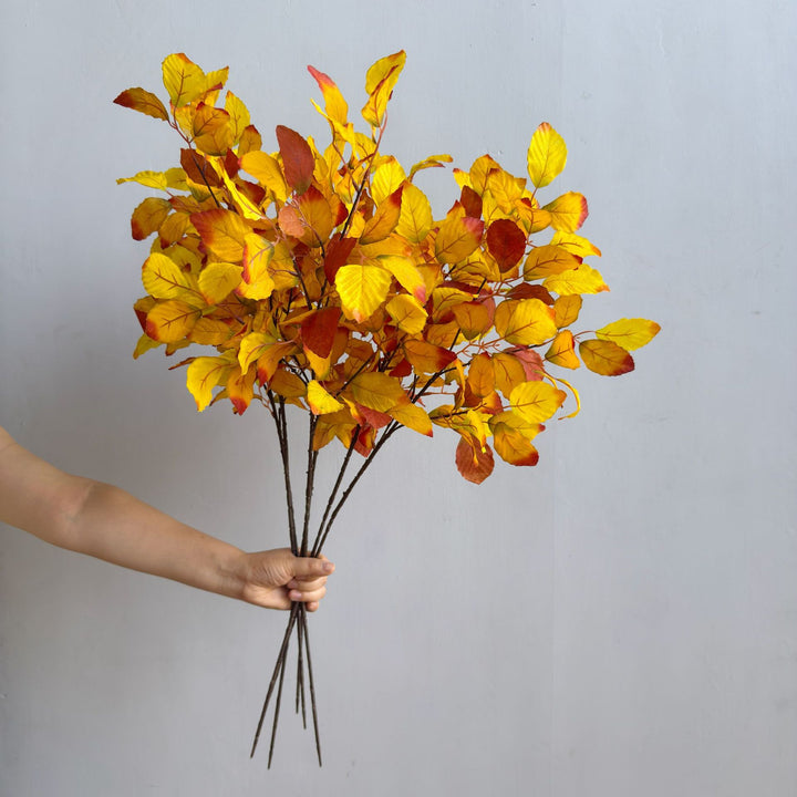Elegant Faux Leaf Stem