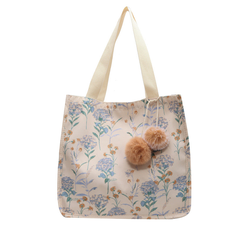 Floral Embellished Tote