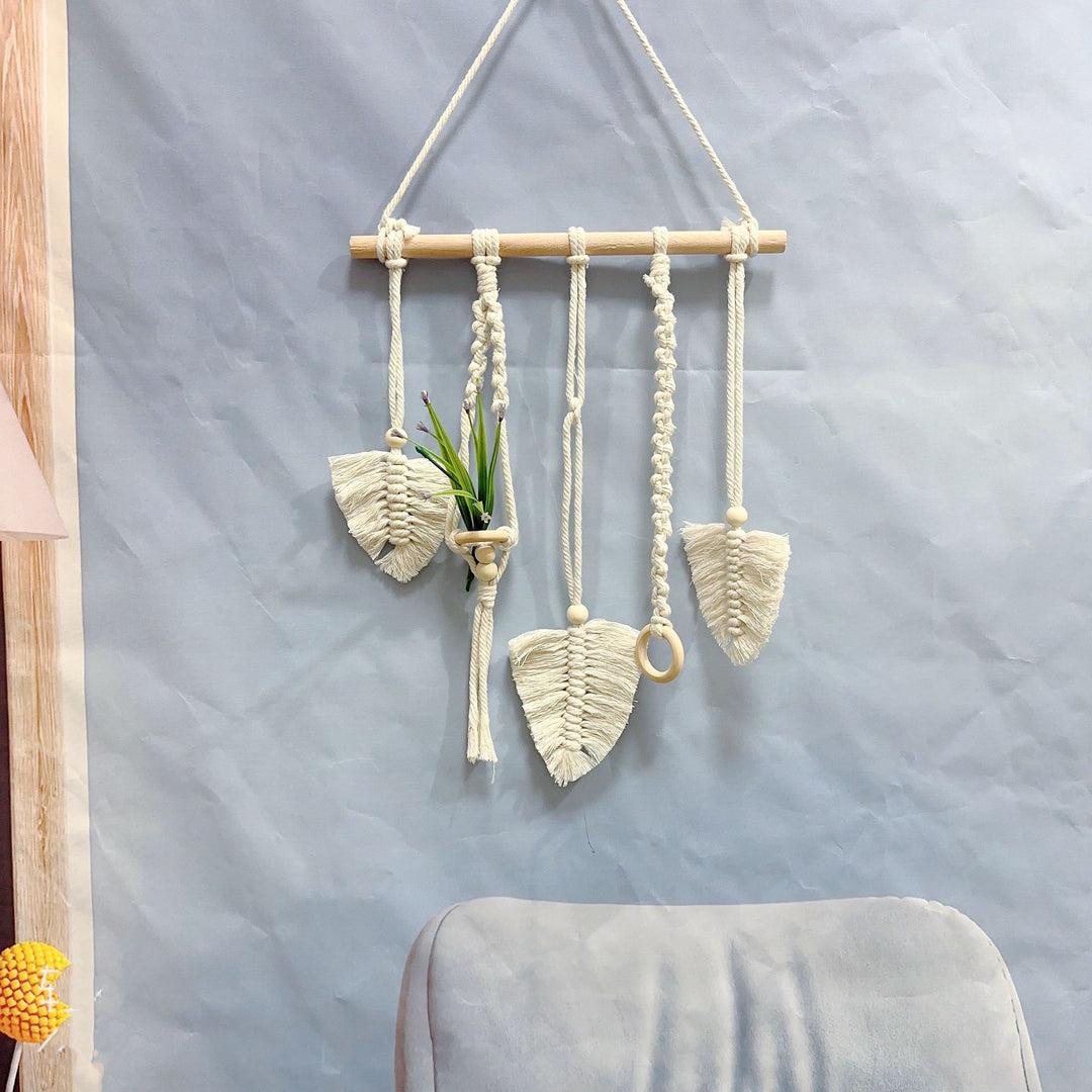 Decorative Macrame Leaf Wall Hanging Stornfield