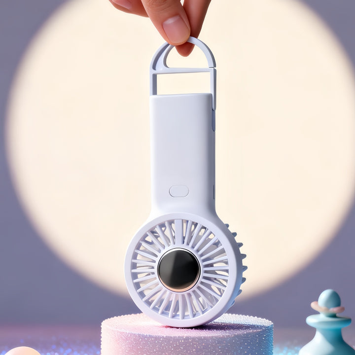 Ladies portable USB hand fan with hair protection function Stornfield