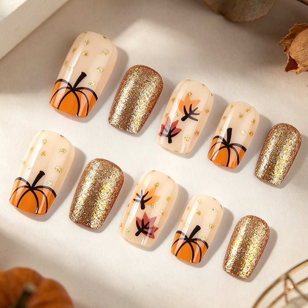 Autumn-Inspired Decorative Nail Art Stornfield