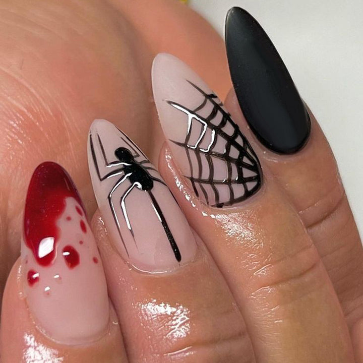 Artistic Abstract Press-On Nail Set Stornfield